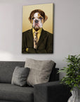 'Dwight Woofer' Personalized Pet Canvas