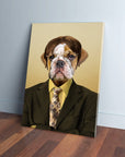 'Dwight Woofer' Personalized Pet Canvas