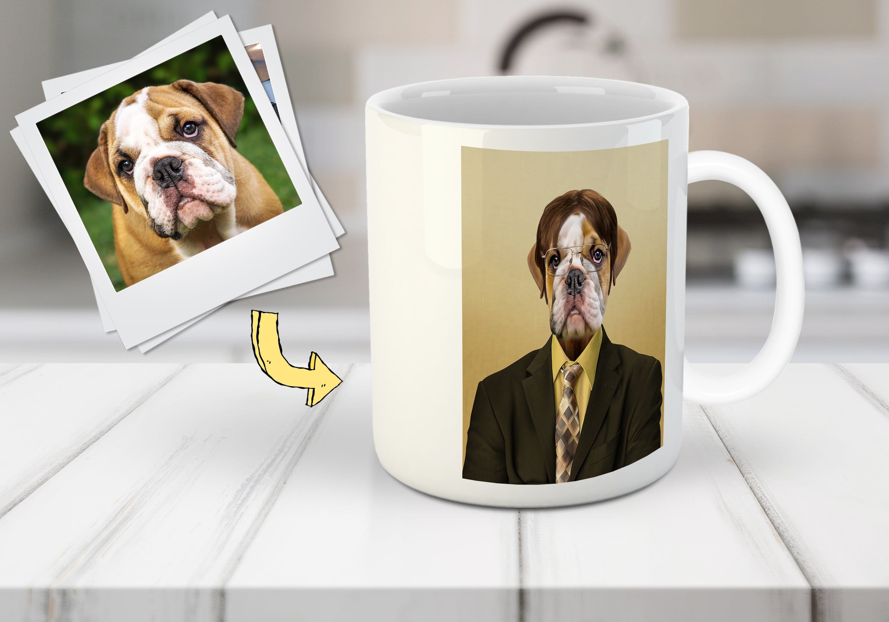 &#39;Dwight Woofer&#39; Custom Pet Mug