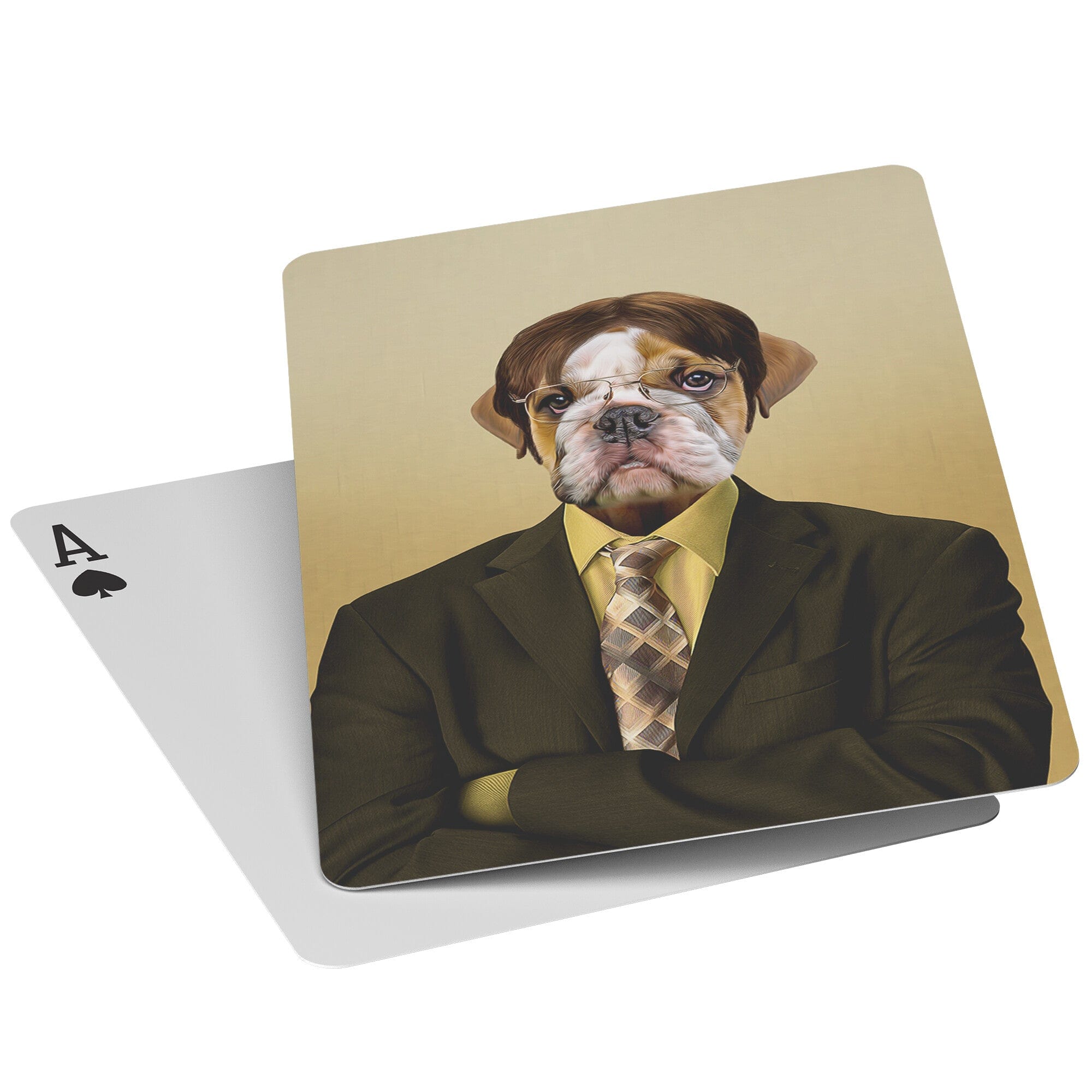 &#39;Dwight Woofer&#39; Personalized Pet Playing Cards