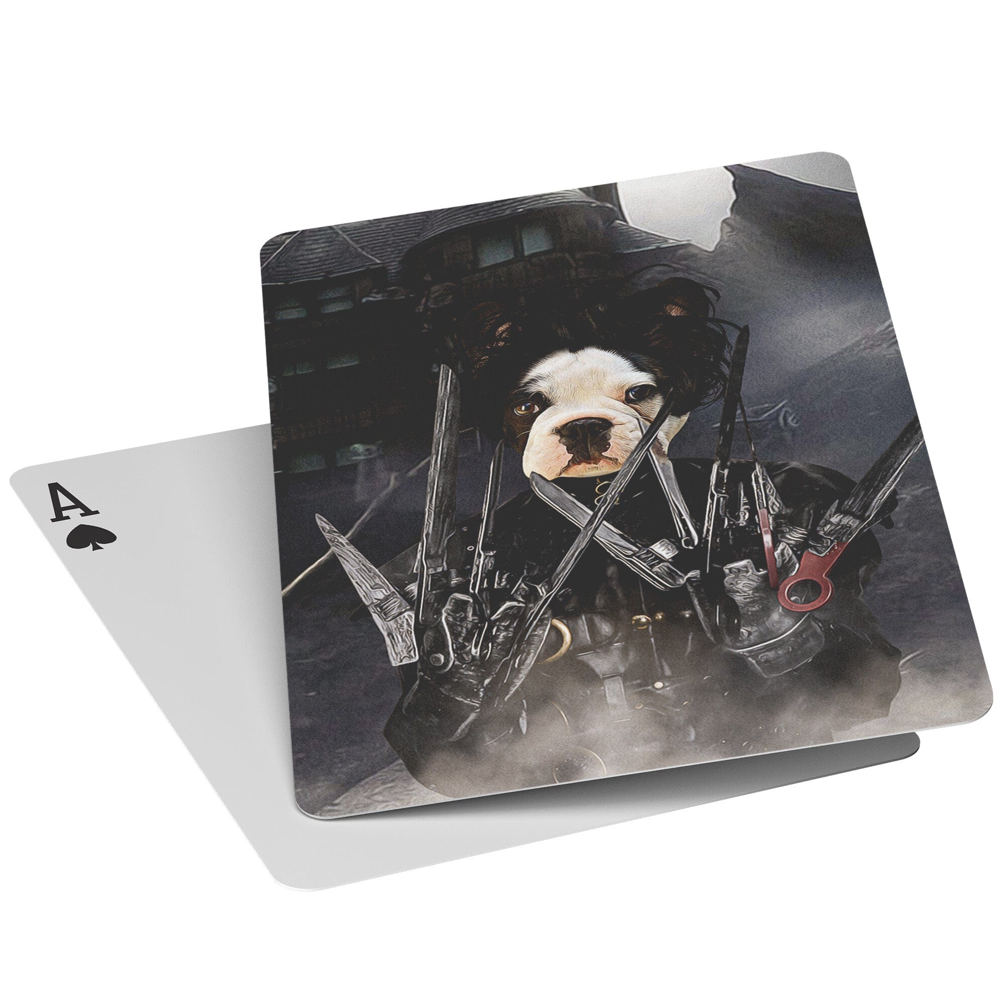 &#39;Edward Scissorpaws&#39; Personalized Pet Playing Cards
