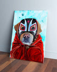 'El Luchador' Personalized Pet Canvas
