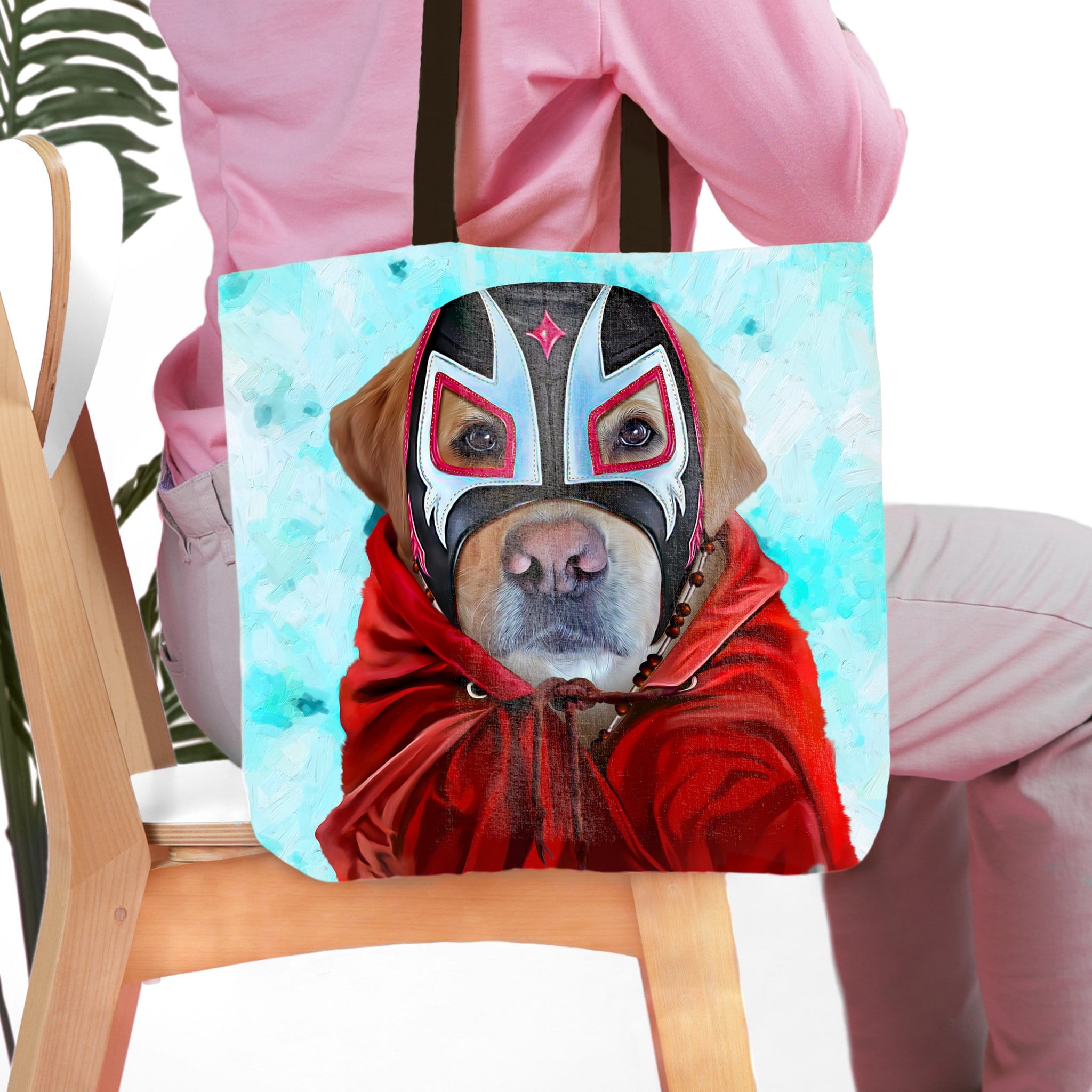 &#39;El Luchador&#39; Personalized Pet Tote Bag