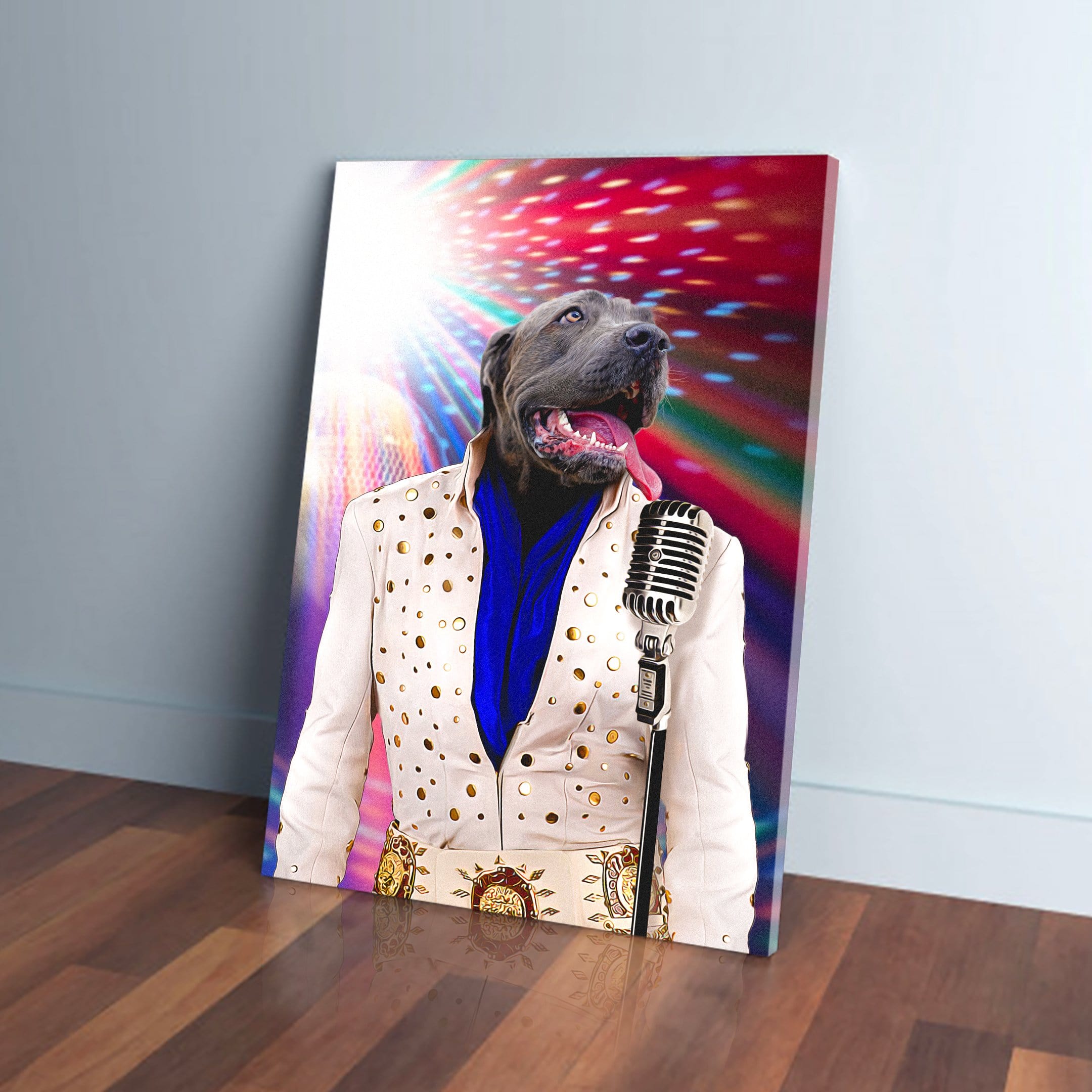 &#39;Elvis Pawsley&#39; Personalized Pet Canvas