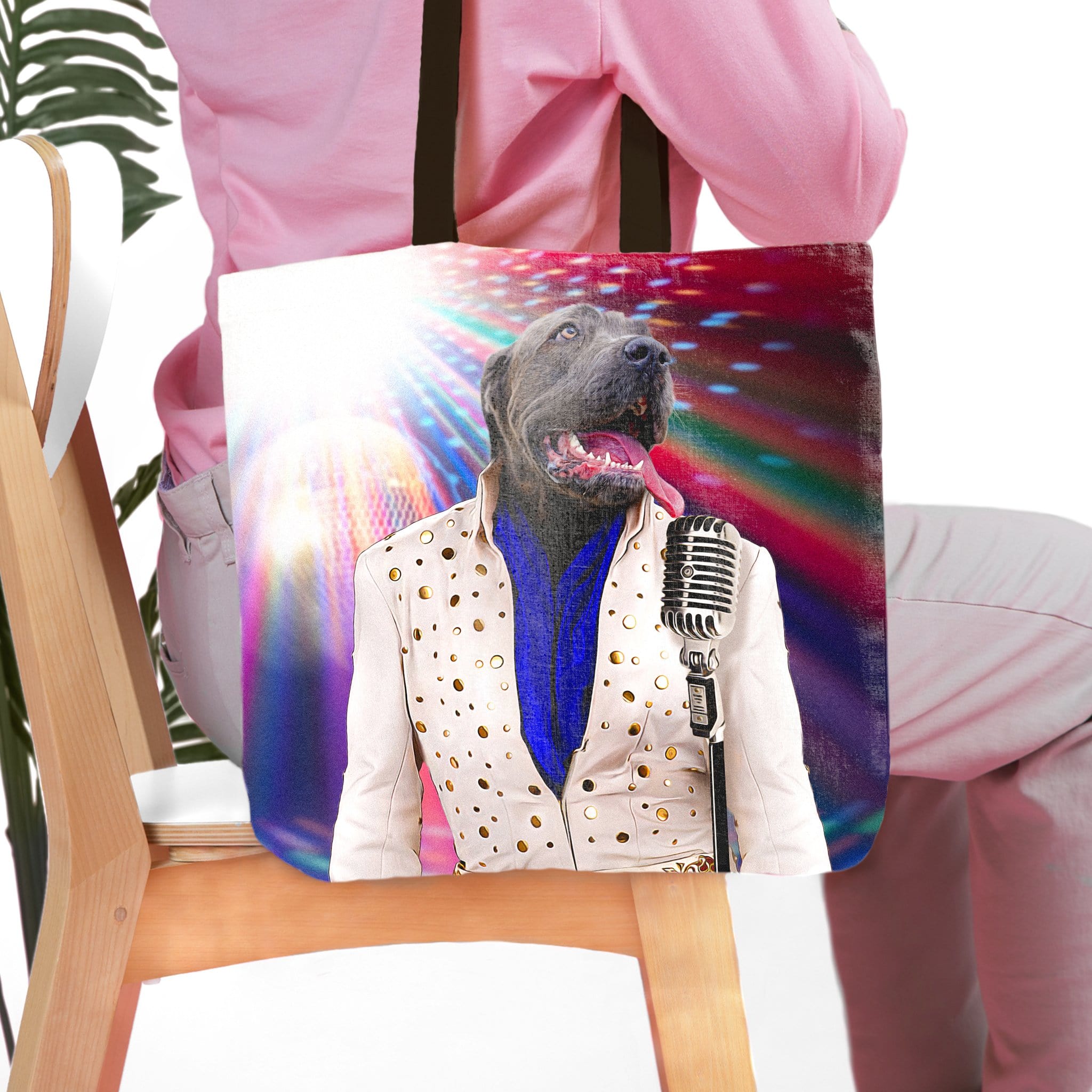 &#39;Elvis Pawsley&#39; Personalized Tote Bag