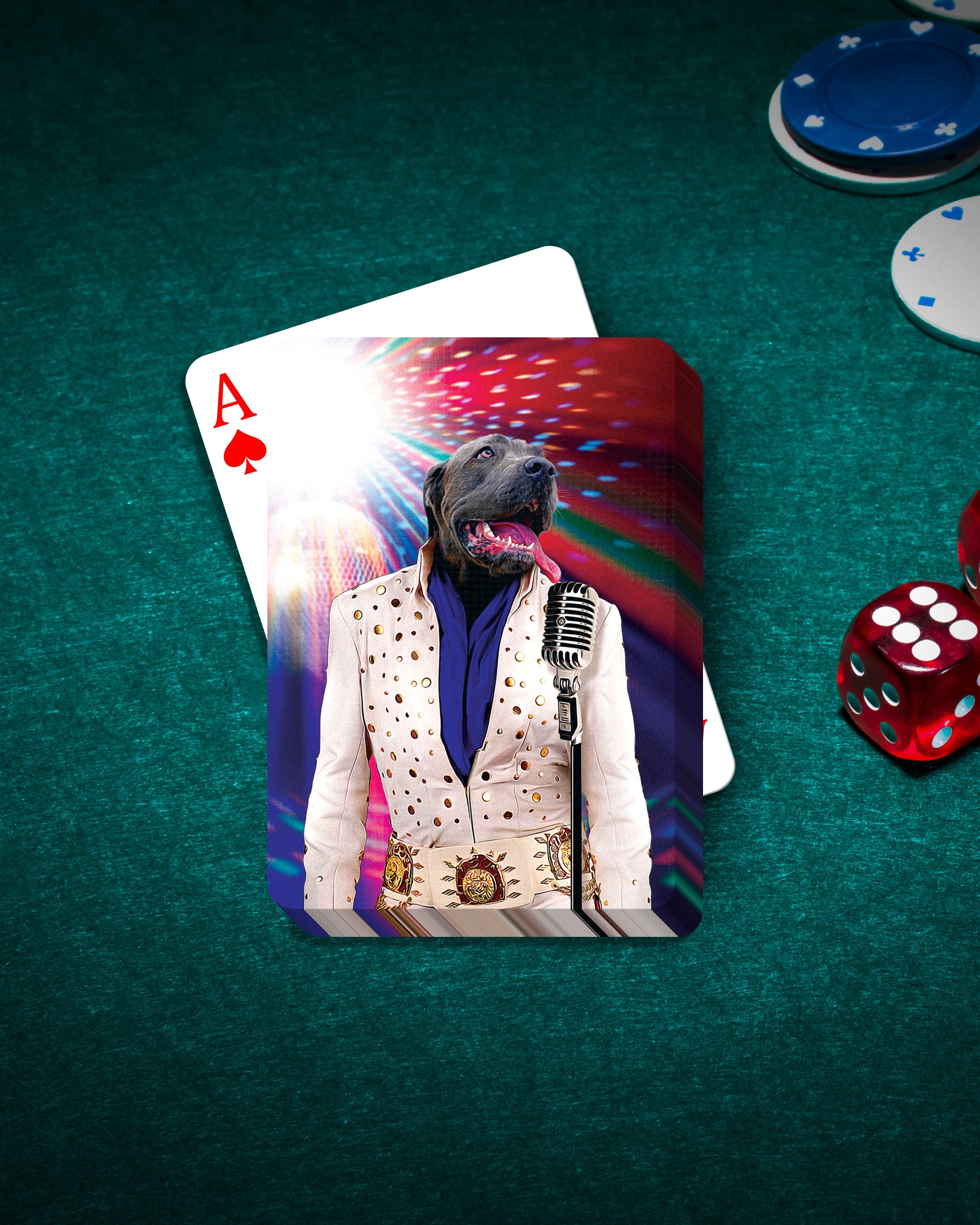 &#39;Elvis Pawsley&#39; Personalized Pet Playing Cards