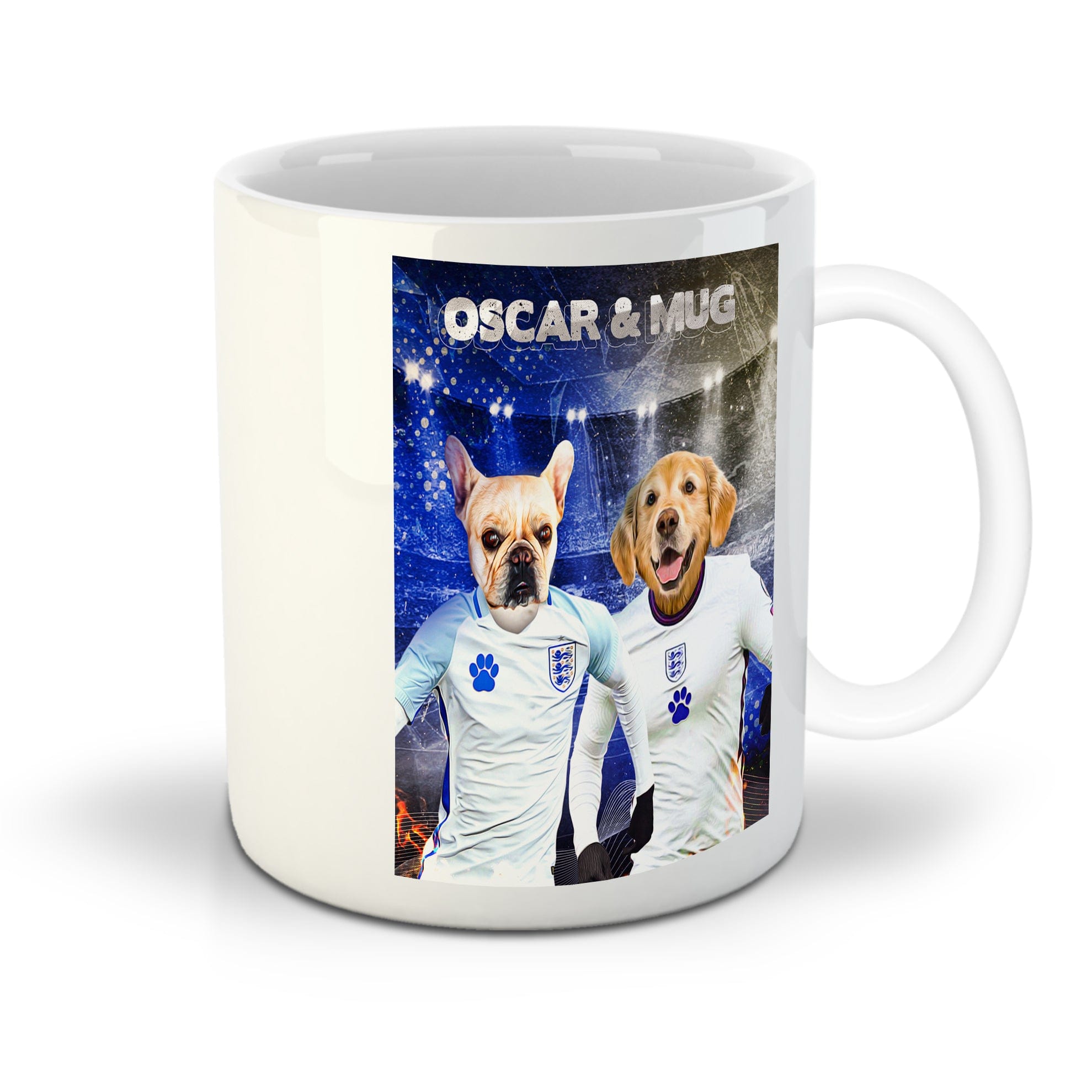 &#39;England Doggos&#39; Personalized 2 Pet Mug