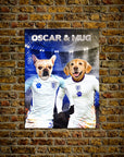 Póster Personalizado para 2 mascotas 'England Doggos'