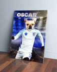 'England Doggos Soccer' Personalized Pet Canvas