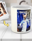 Taza personalizada para mascotas 'England Doggos Soccer'
