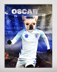Póster Mascota personalizada 'England Doggos Soccer'