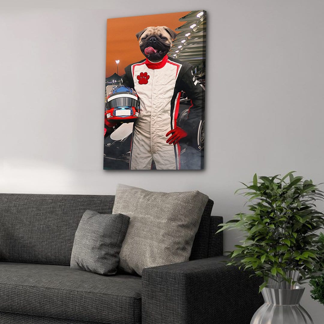 &#39;F1-Paw&#39; Personalized Pet Canvas