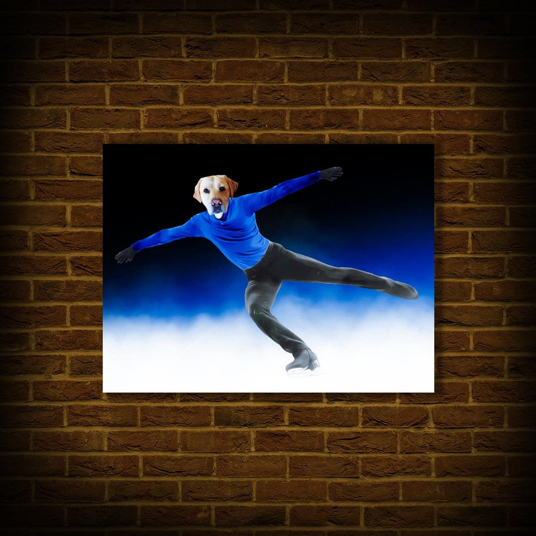 &#39;The Figure Skater&#39; Personalized Pet Poster