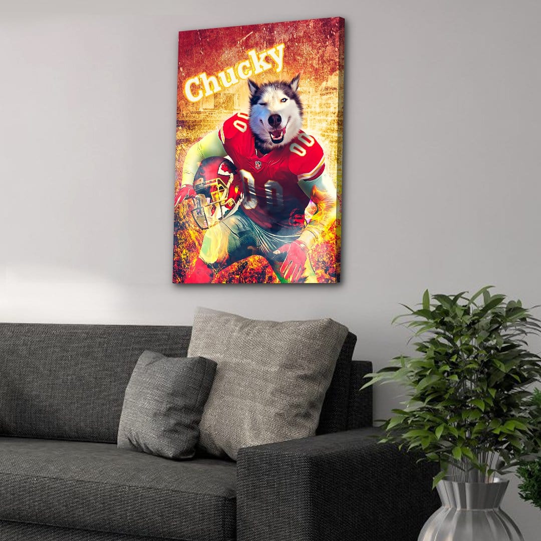 &#39;Kansas City Doggos&#39; Personalized Dog Canvas