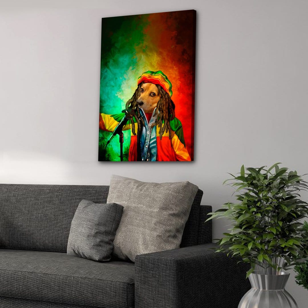&#39;Dog Marley&#39; Personalized Pet Canvas