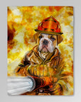 'The Firefighter' Personalized Pet Blanket