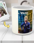 Taza personalizada para mascotas 'Finland Doggos Soccer'