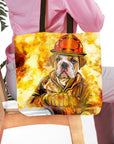 'The Firefighter' Personalized Tote Bag