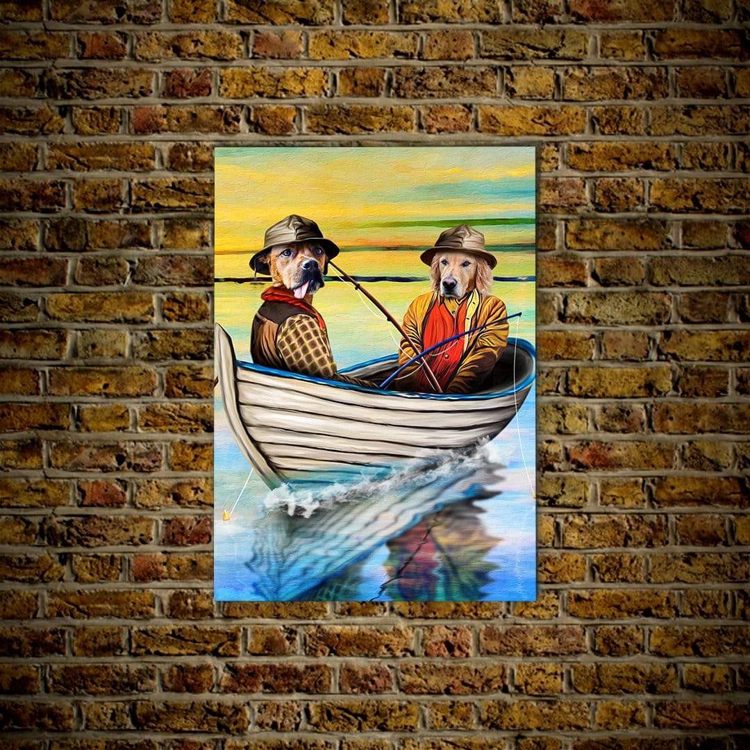 &#39;The Fishermen&#39; Personalized 2 Pet Poster