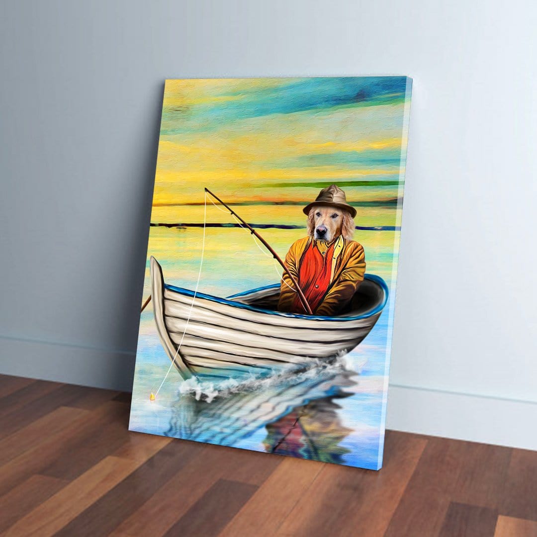 &#39;The Fisherman&#39; Personalized Pet Canvas
