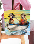 Bolsa Tote Personalizada para 2 Mascotas 'Los Pescadores'