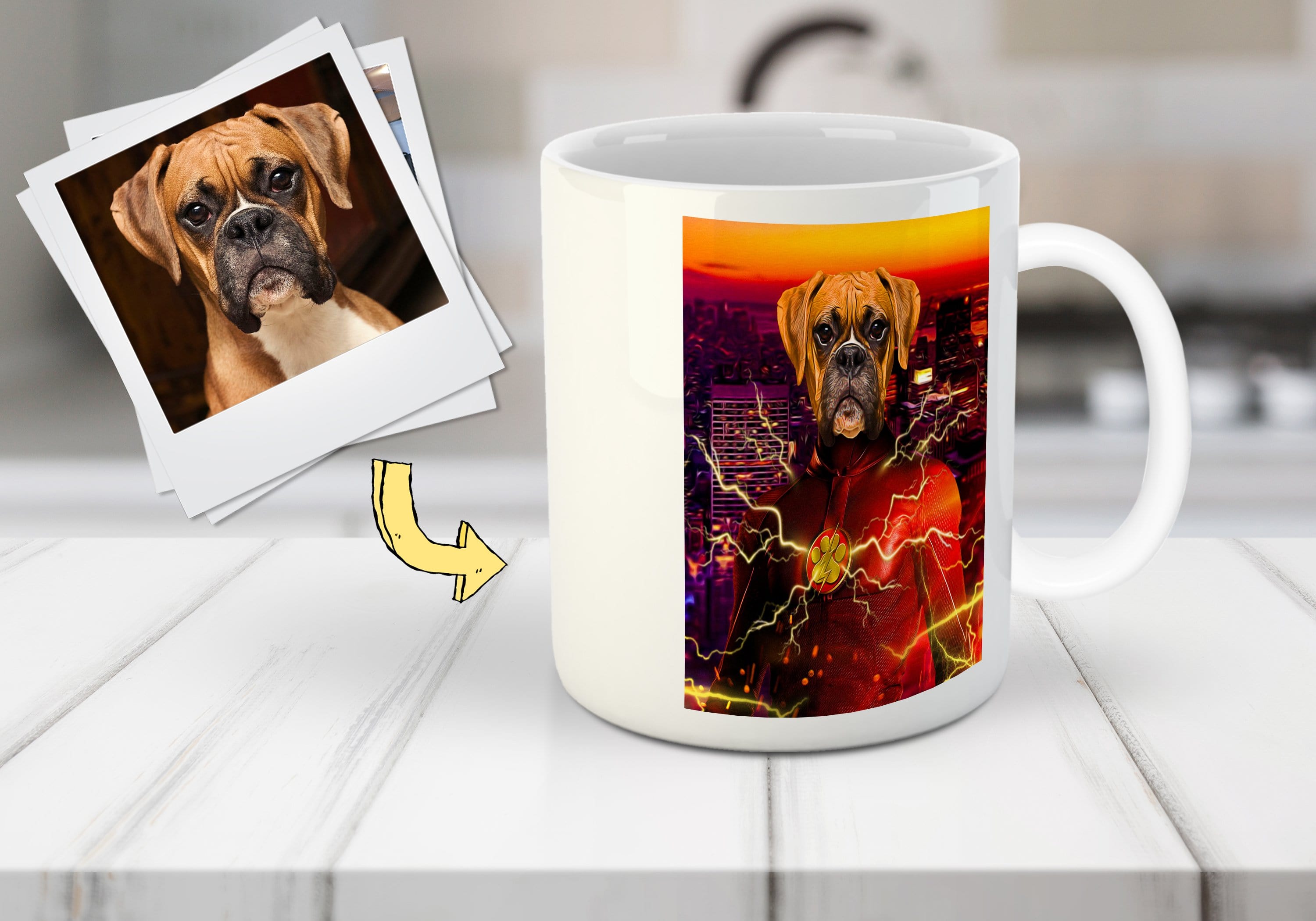 &#39;Flash Doggo&#39; Personalized Pet Mug
