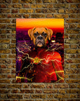 'Flash Doggo' Personalized Pet Poster