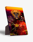 'Flash Doggo' Personalized Pet Standing Canvas