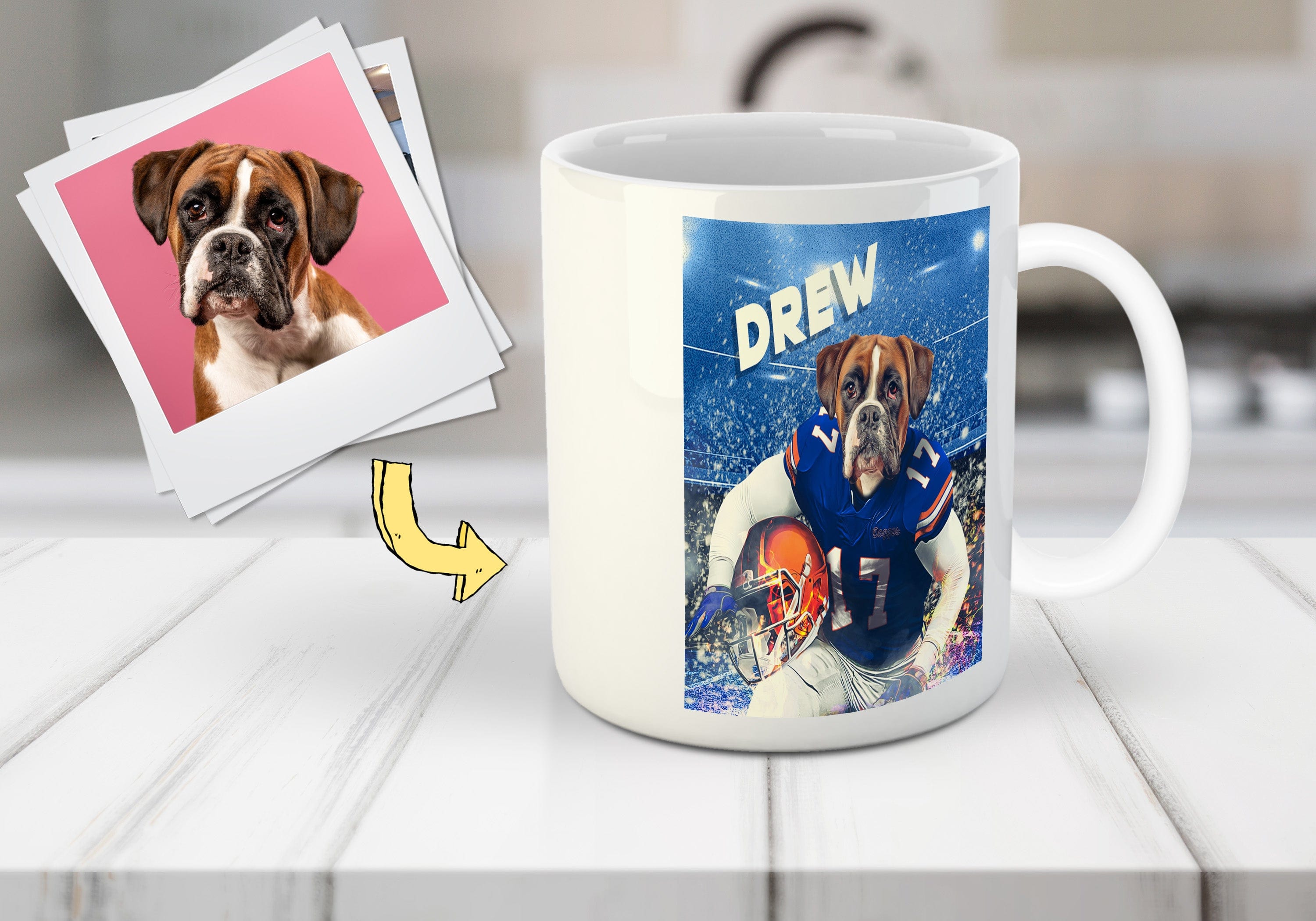 Taza personalizada para mascotas &#39;Florida Doggos College Football&#39;