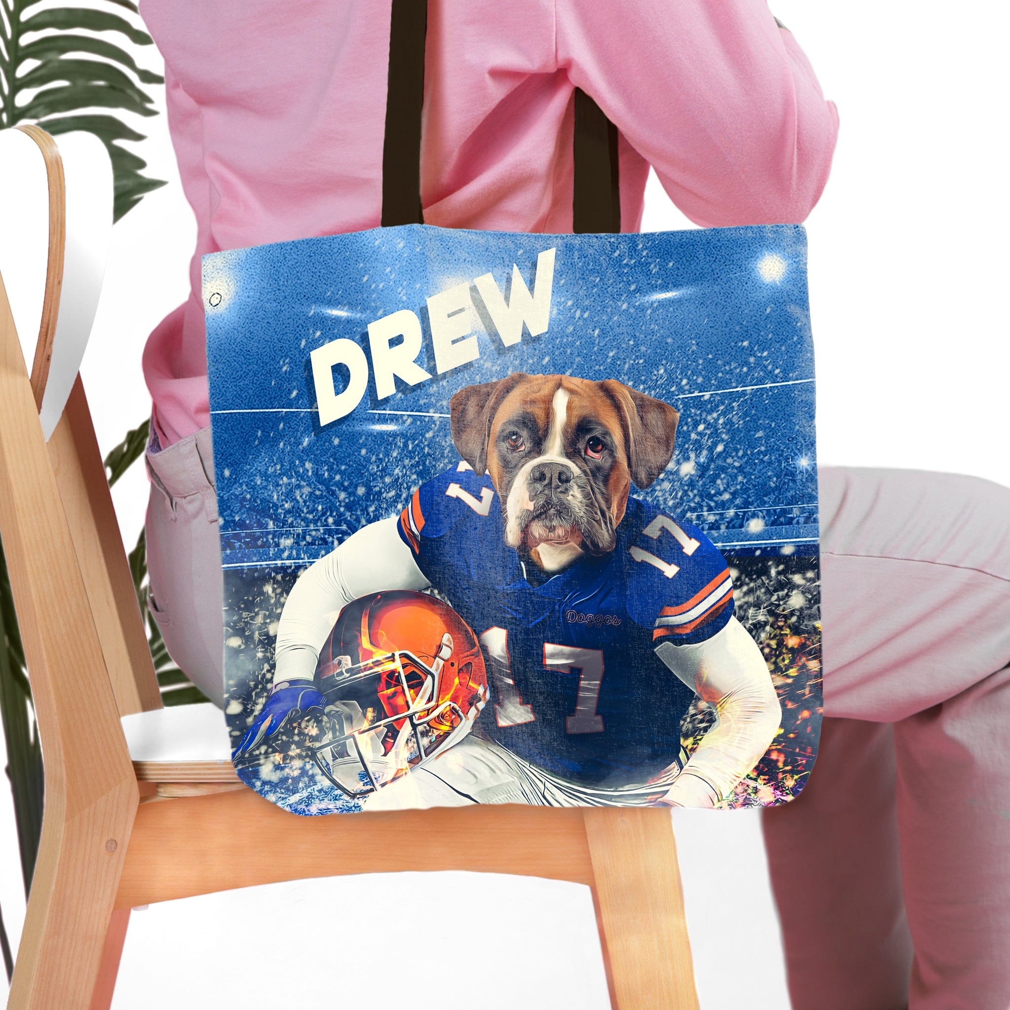 &#39;Florida Doggos College Football&#39; Personalized Tote Bag
