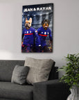 'France Doggos' Personalized 2 Pet Canvas