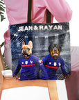 'France Doggos' Personalized 2 Pet Tote Bag