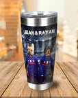 'France Doggos' Personalized 2 Pet Tumbler