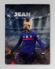 Manta personalizada para mascotas 'France Doggos Soccer'