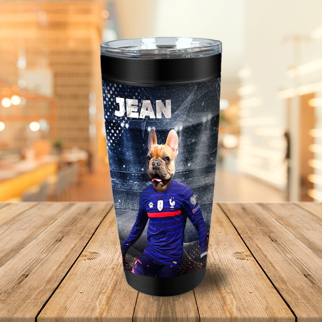 Vaso personalizado &#39;Francia Doggos Soccer&#39;