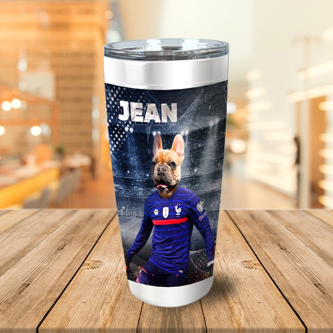 &#39;France Doggos Soccer&#39; Personalized Tumbler
