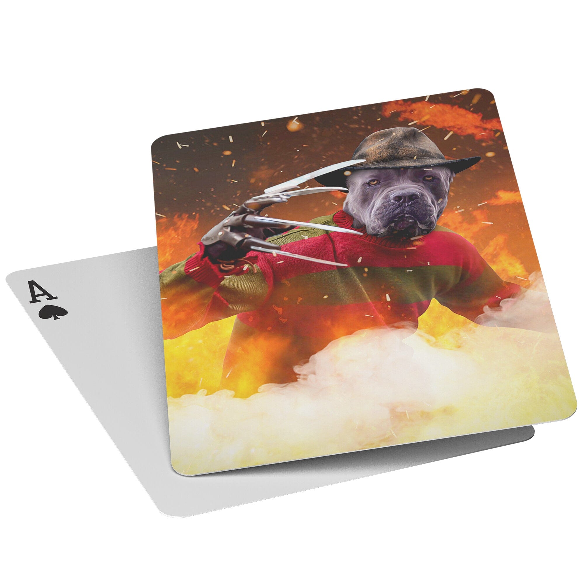 &#39;Freddy Woofer&#39; Personalized Pet Playing Cards