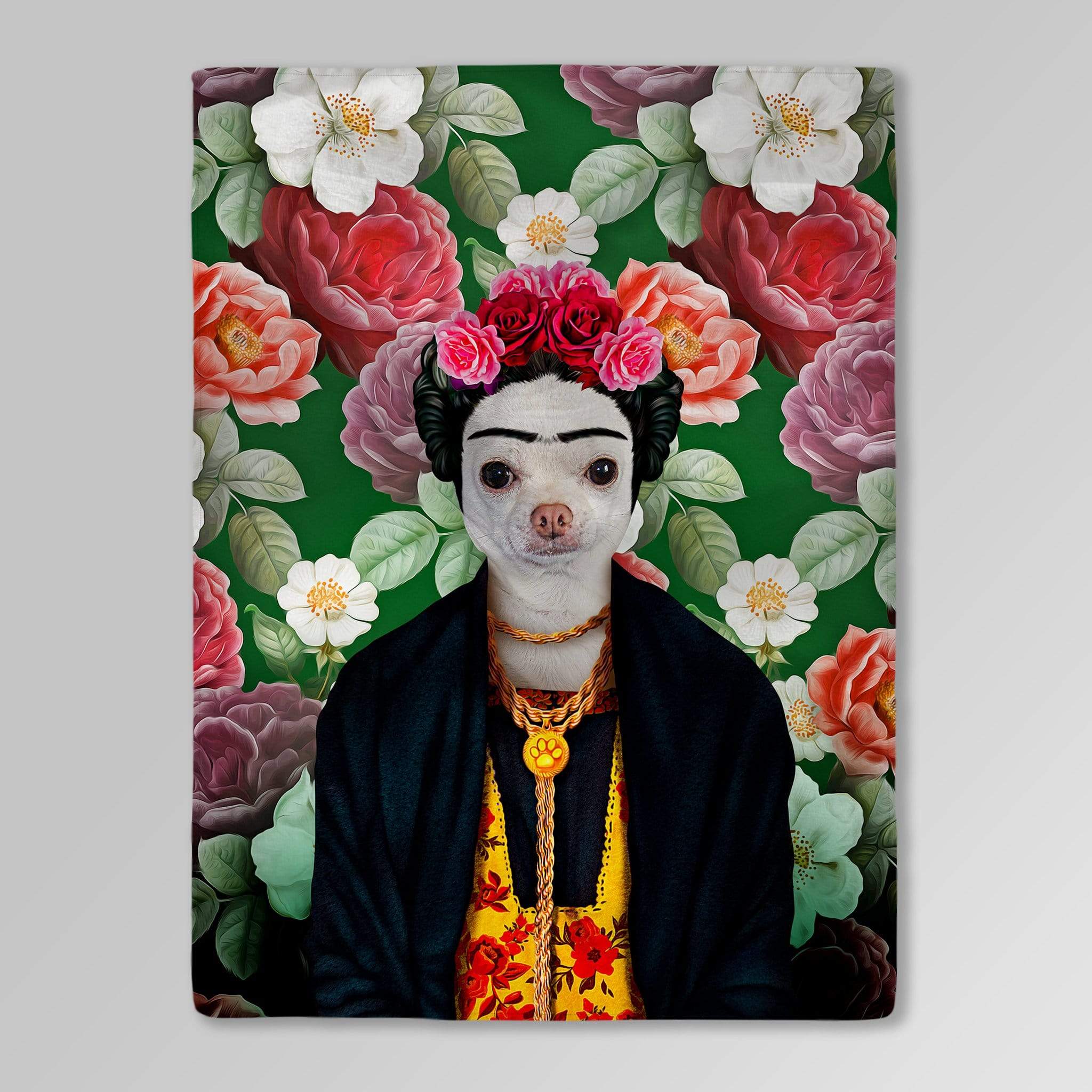 'Frida Doggo' Personalized Pet Blanket