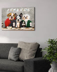 'Furends' Personalized 3 Pet Canvas