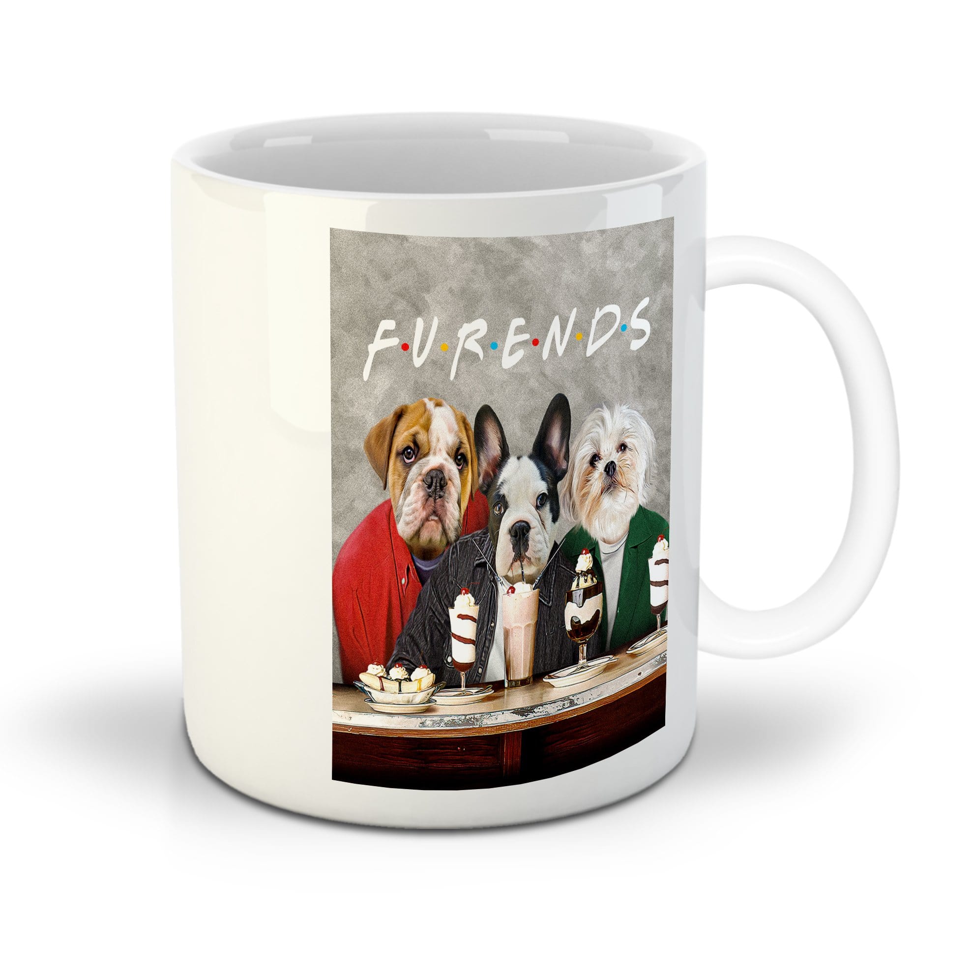 &#39;Furends&#39; Personalized 3 Pet Mug