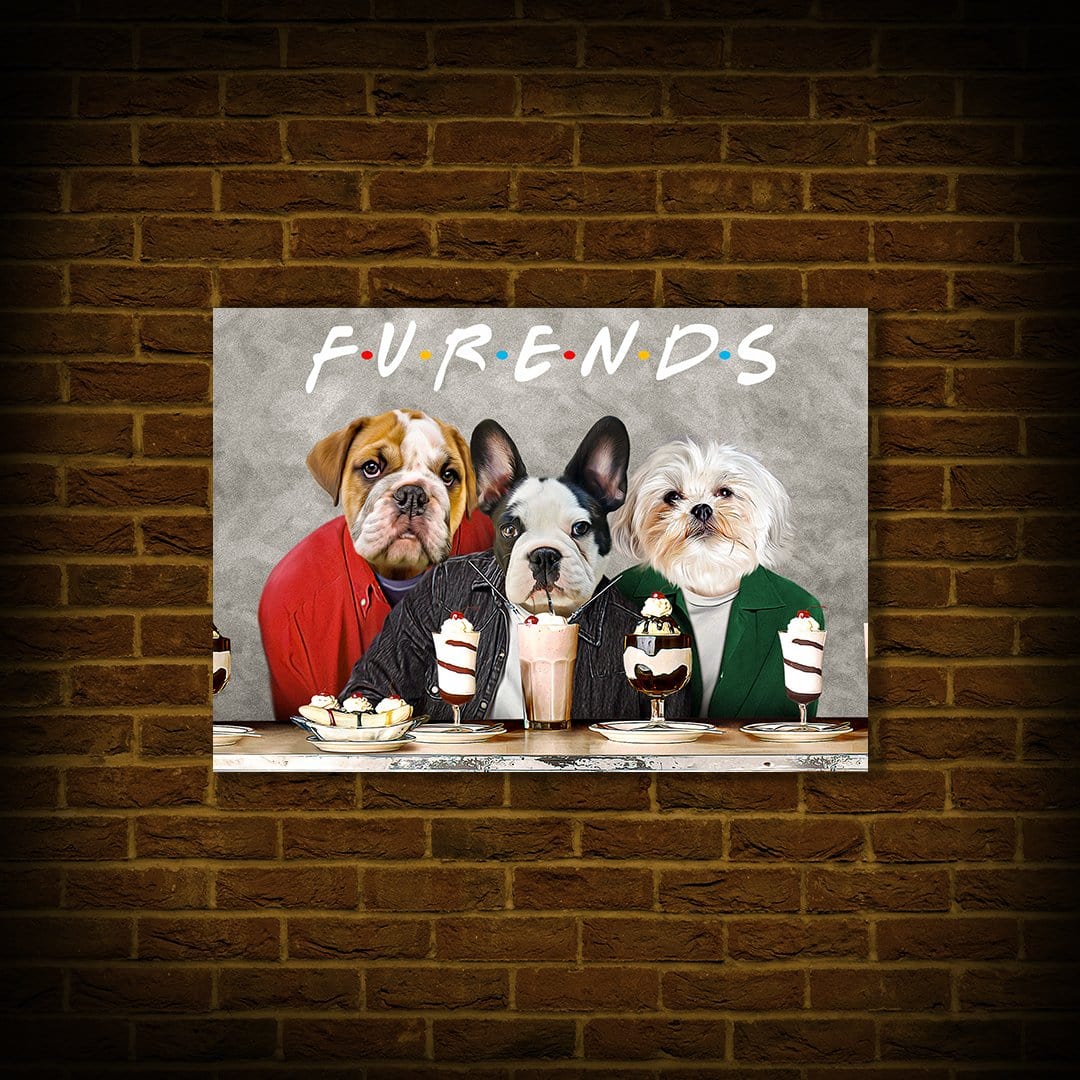 &#39;Furends&#39; Personalized 3 Pet Poster
