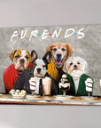'Furends' Personalized 4 Pet Canvas
