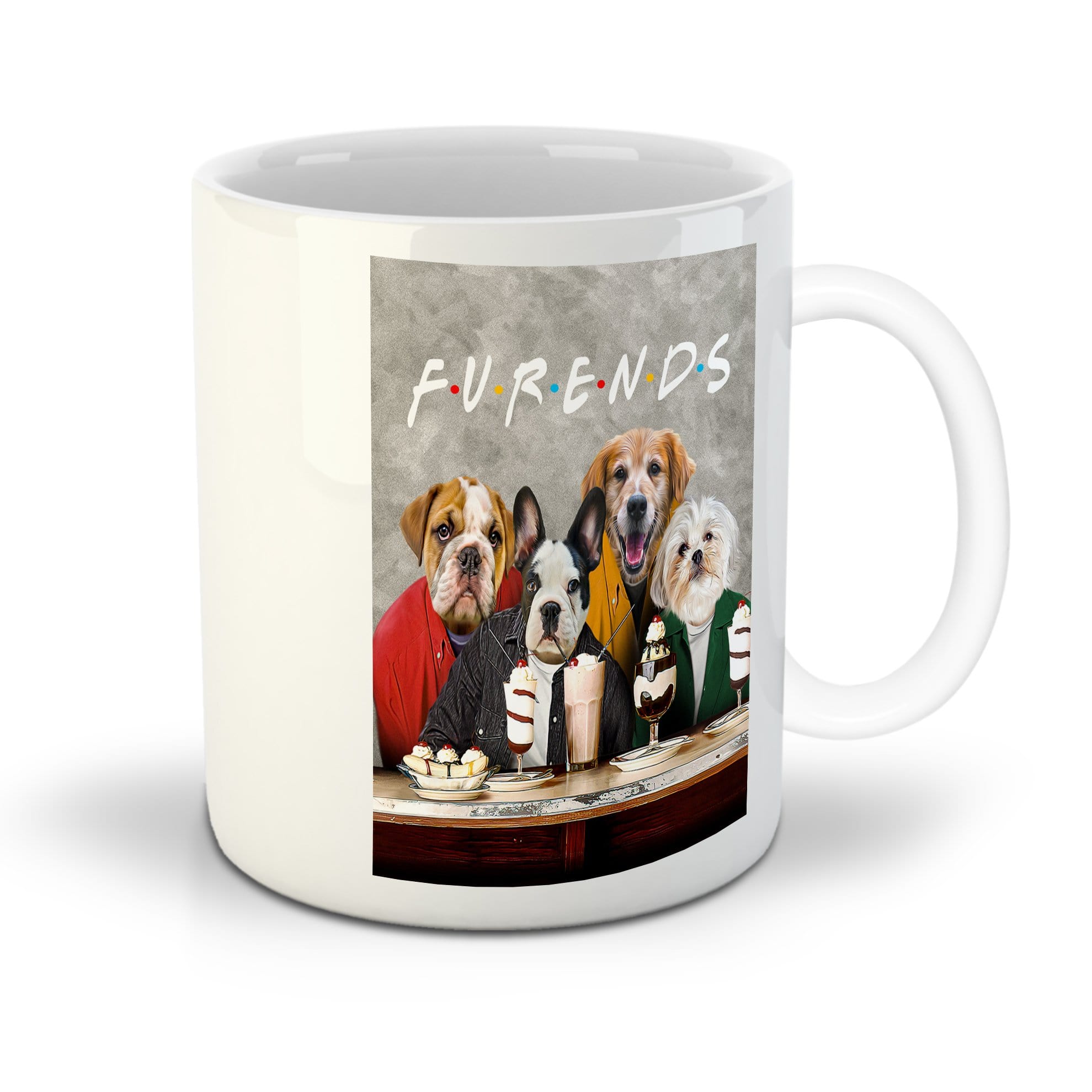 &#39;Furends&#39; Personalized 4 Pet Mug