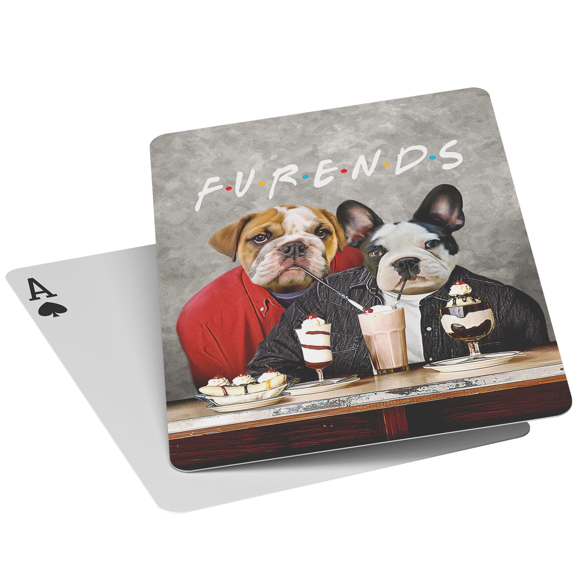 &#39;Furends&#39; Personalized 2 Pet Playing Cards