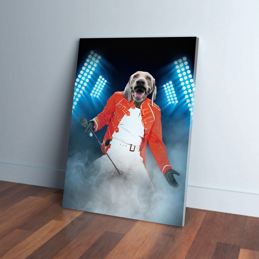 &#39;The Furry Mercury&#39; Personalized Pet Canvas