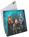 'Game of Bones' Personalized 3 Pet Playing Cards