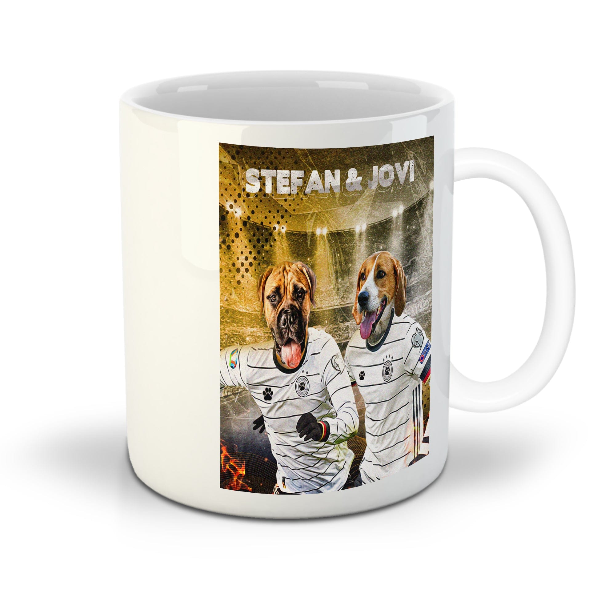 &#39;Germany Doggos&#39; Personalized 2 Pet Mug