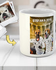 Taza personalizada para 2 mascotas 'Perritos de Alemania'