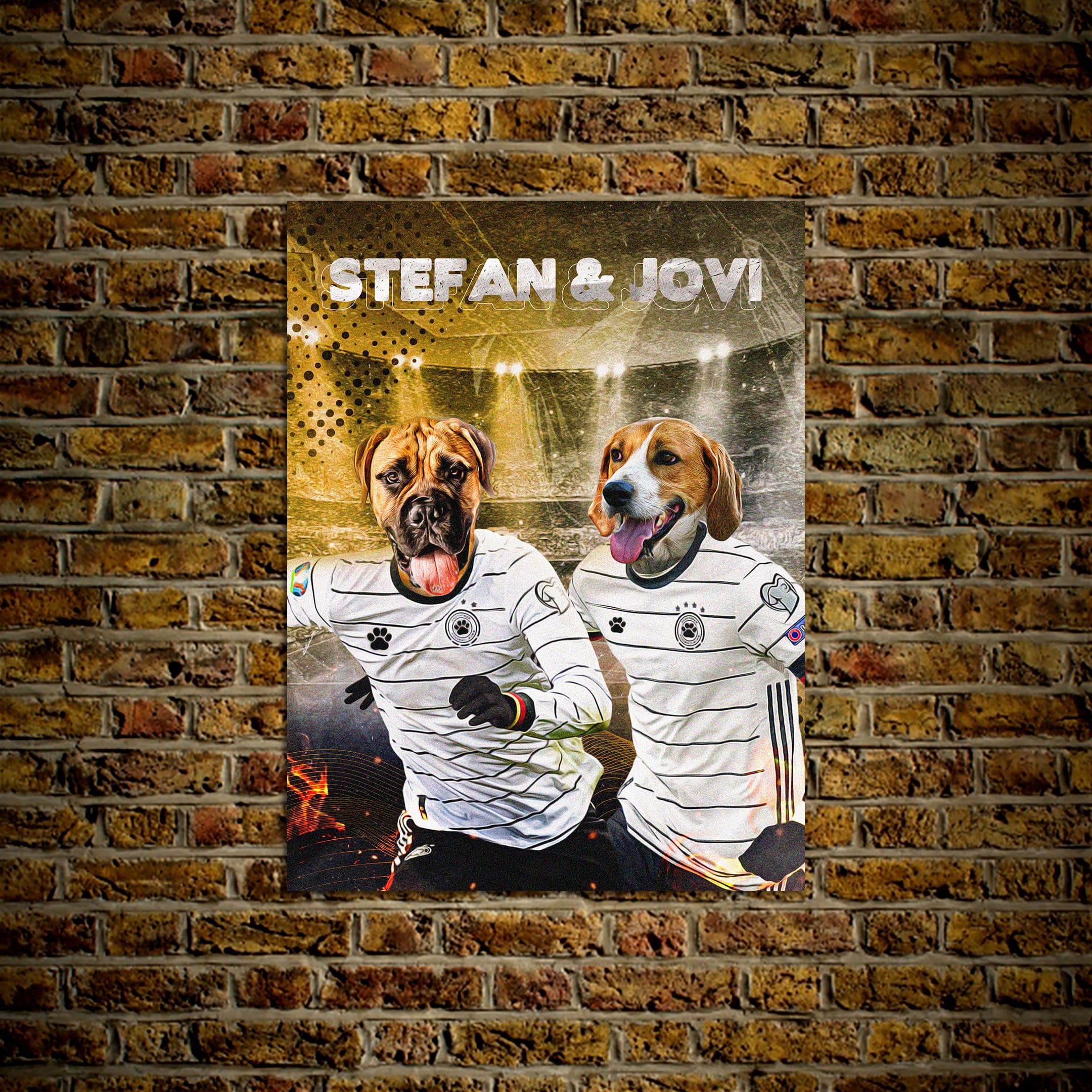 &#39;Germany Doggos&#39; Personalized 2 Pet Poster
