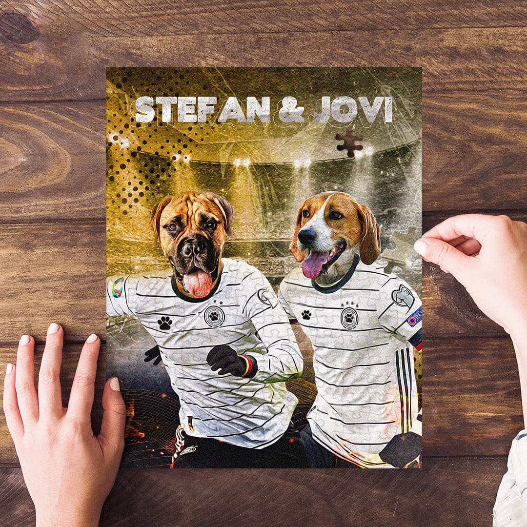 &#39;Germany Doggos&#39; Personalized 2 Pet Puzzle